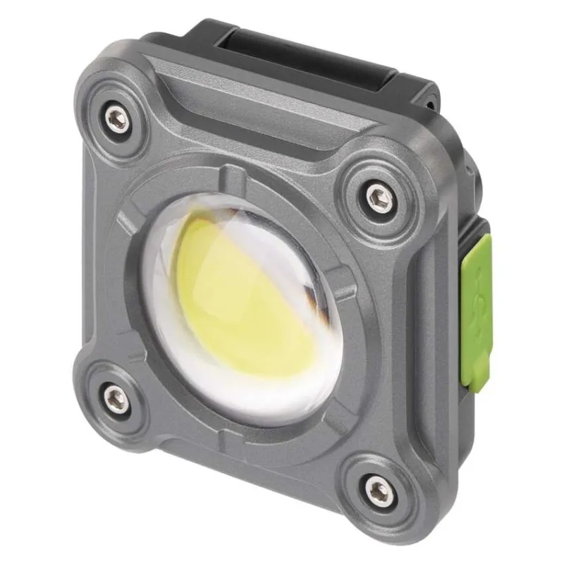 Proiector LED portabil, reincarcabil, COB LED 1200 lm, 2000 mAh, IP44, magnet, suport si clip, USB-C, Emos