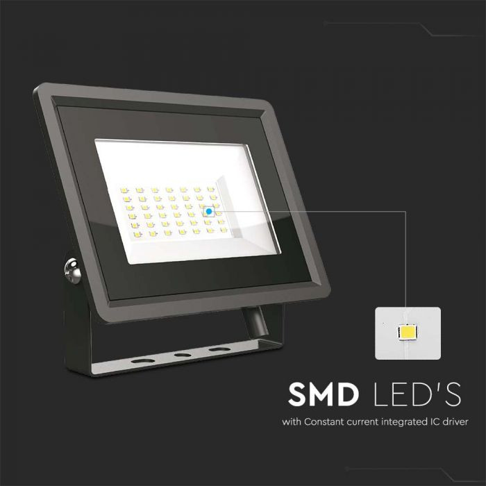 Proiector LED SMD 30W, 2500 lm, Seria-F Corp Negru 6500K, 6745 V-TAC - 2 | YEO