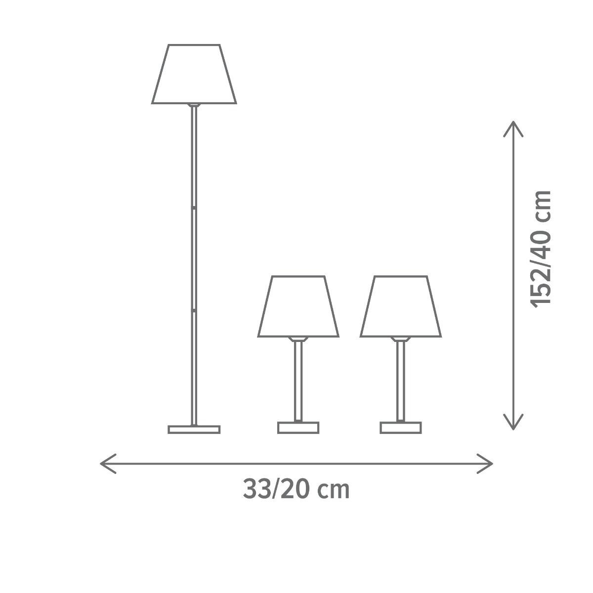 Set Lampadar + 2xVeioze Afrodita, E27, alb, Klausen
