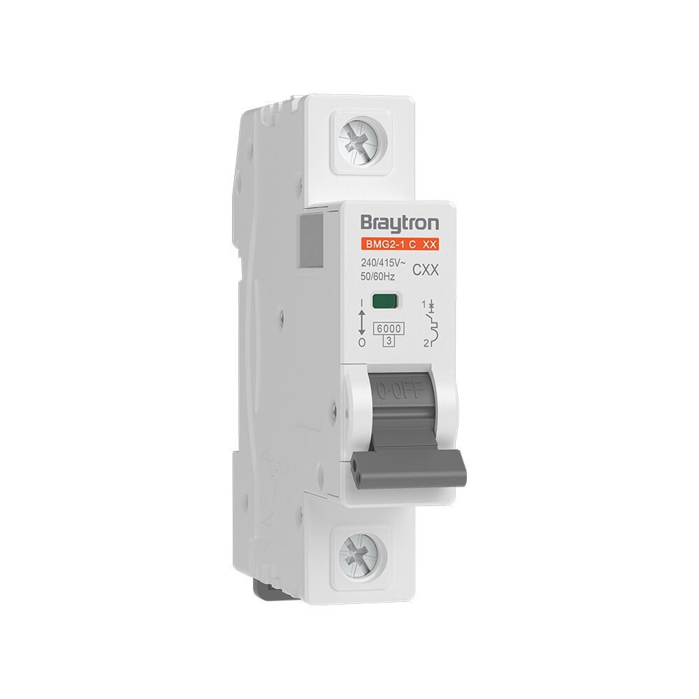 Siguranta automata 1P, 63A, curba de declansare C, capacitate de rupere 6kA, Braytron
