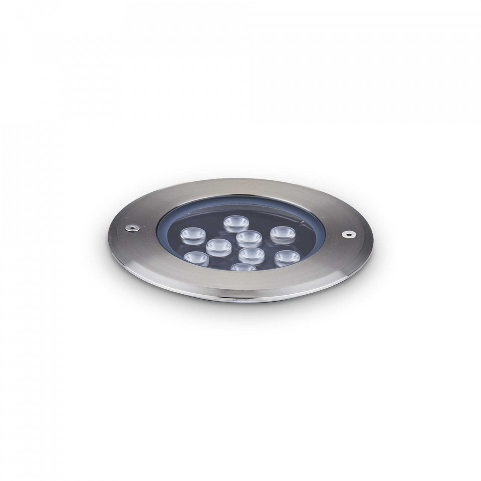 Spot de pardoseala LED FLOOR PT D14, 12W, 1560 lm, lumina calda (3000K), 255682, Ideal Lux