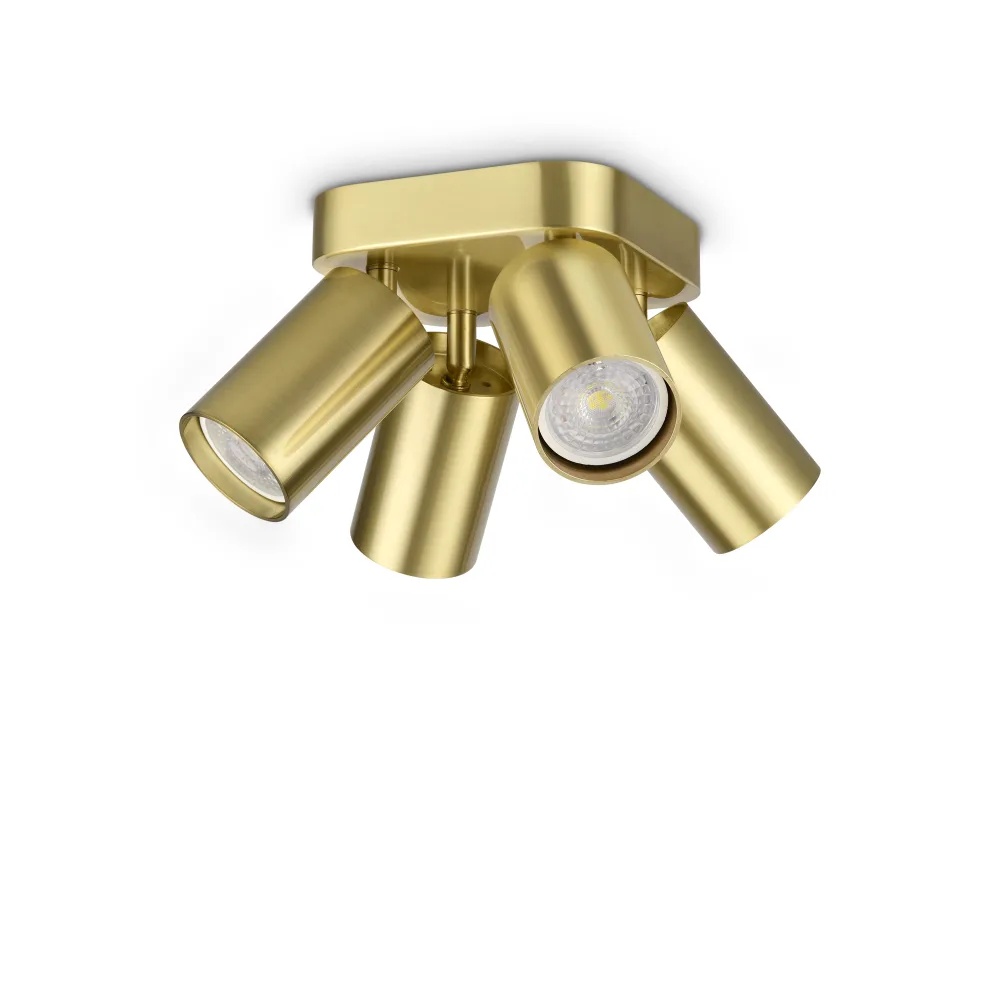 Spot Dynamite rotund 4xGU10, auriu, Ideal Lux