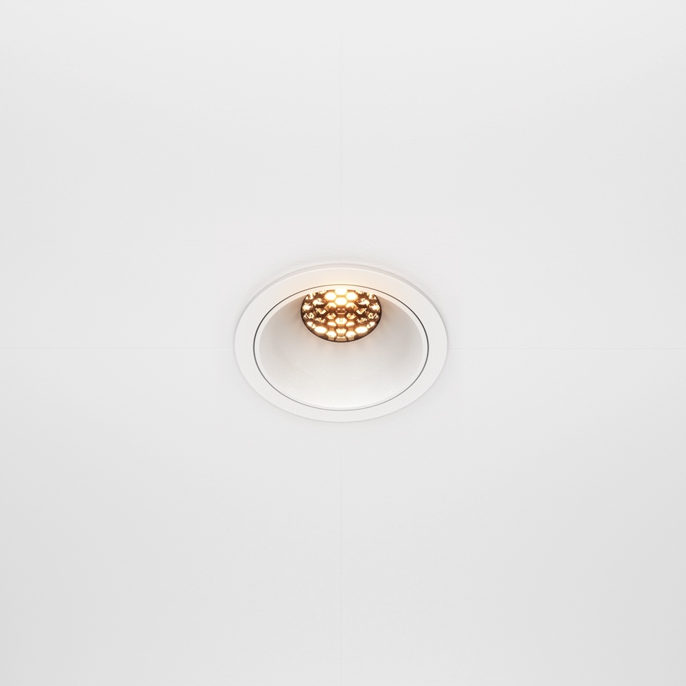 Spot incastrat LED Alfa, 10W, lumina calda (2700K), alb, Maytoni - imagine 5