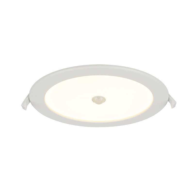 Spot LED 18W Incastrat, Senzor de Miscare, Globo, 1600lm, Lumina Calda (3000K), Alb