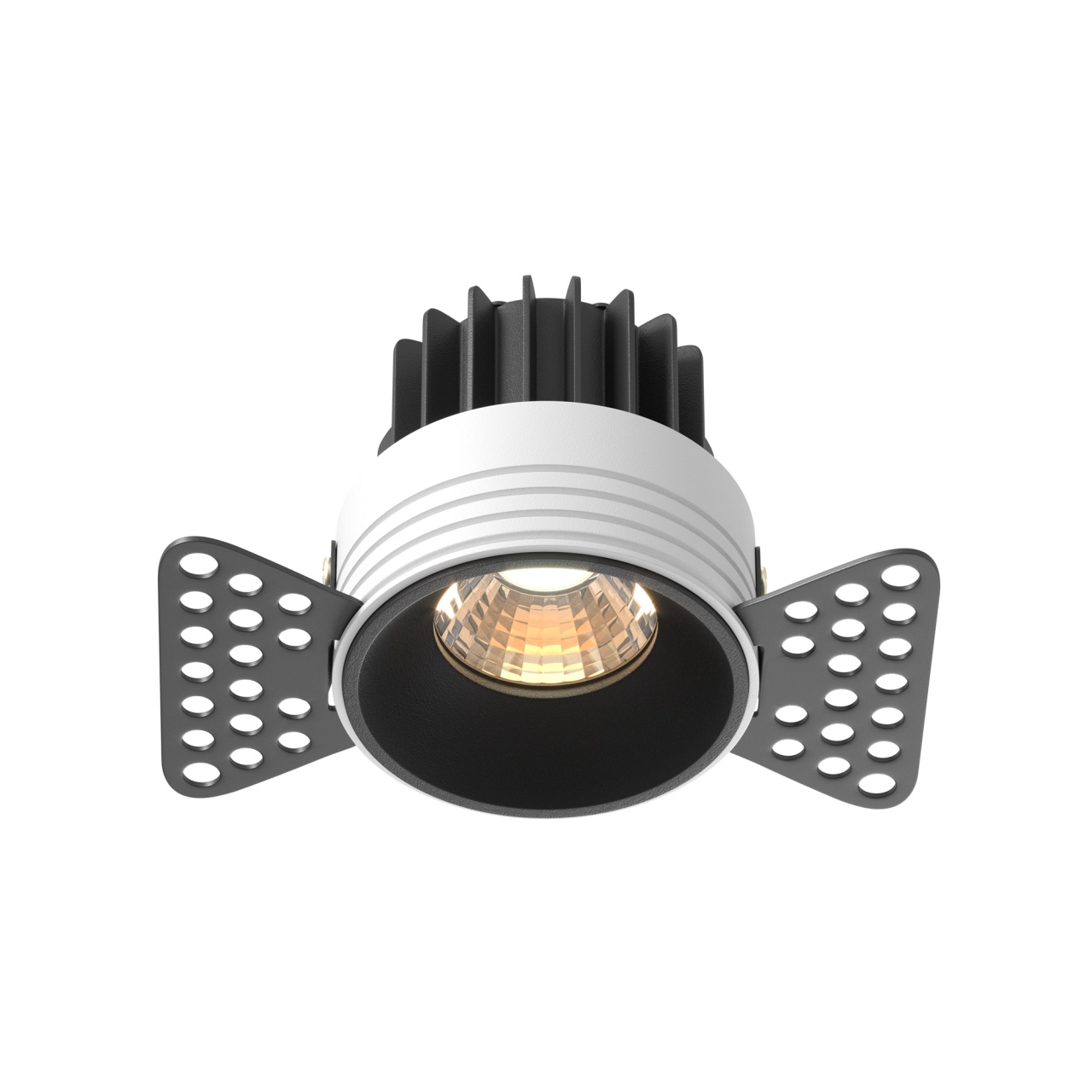 Spot LED 7W Incastrat, Maytoni, 450lm, Lumina Calda (3000K), Negru