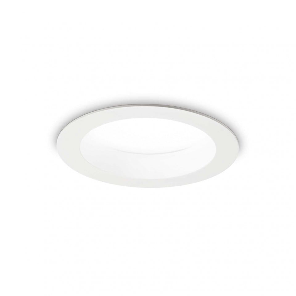 Spot LED Basic Fi Wide 19340, 15W, 1650lm, lumina neutra, IP20, alb, Ideal Lux