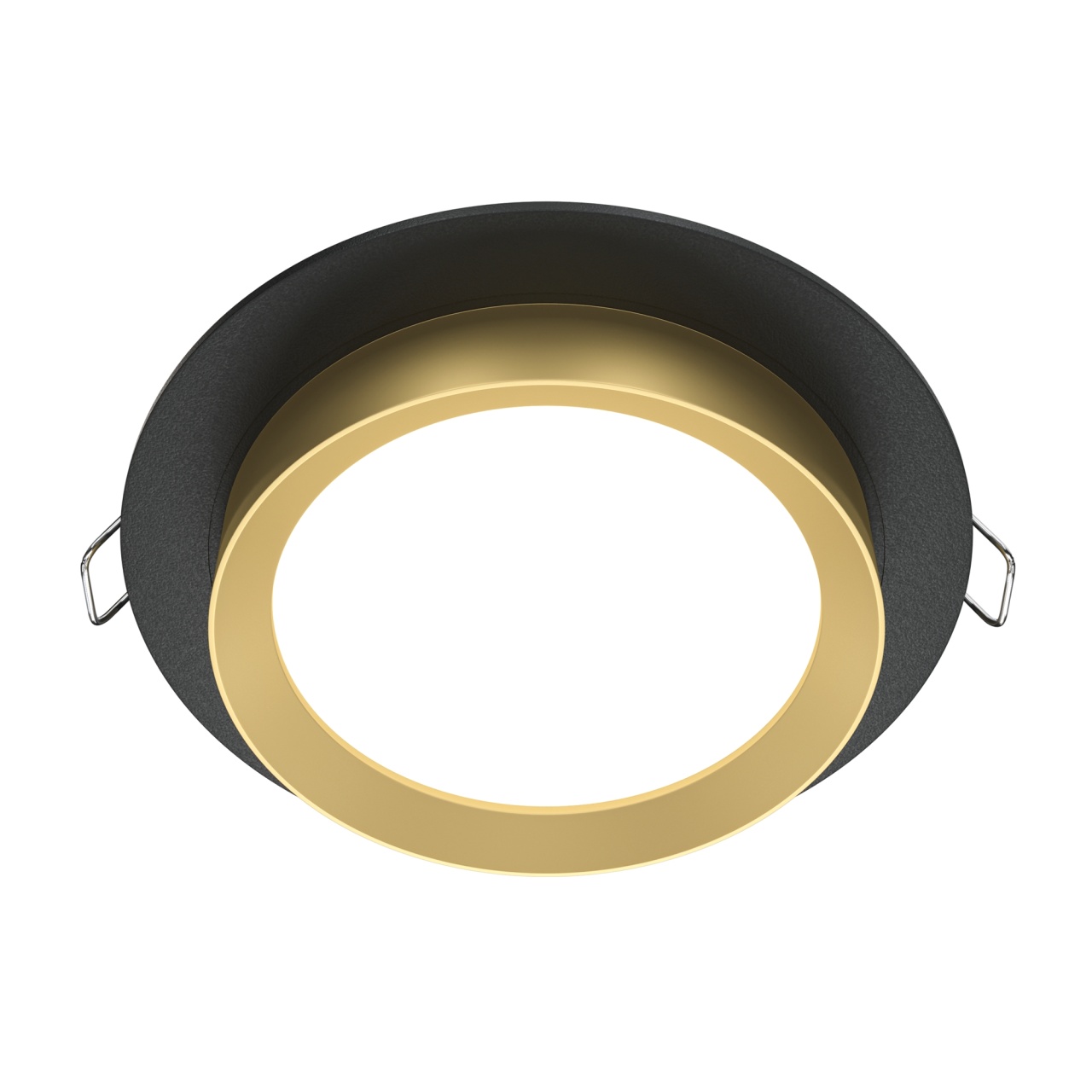 Spot LED Hoop incastrat 1xGX53, IP20, negru+auriu, rotund, Maytoni