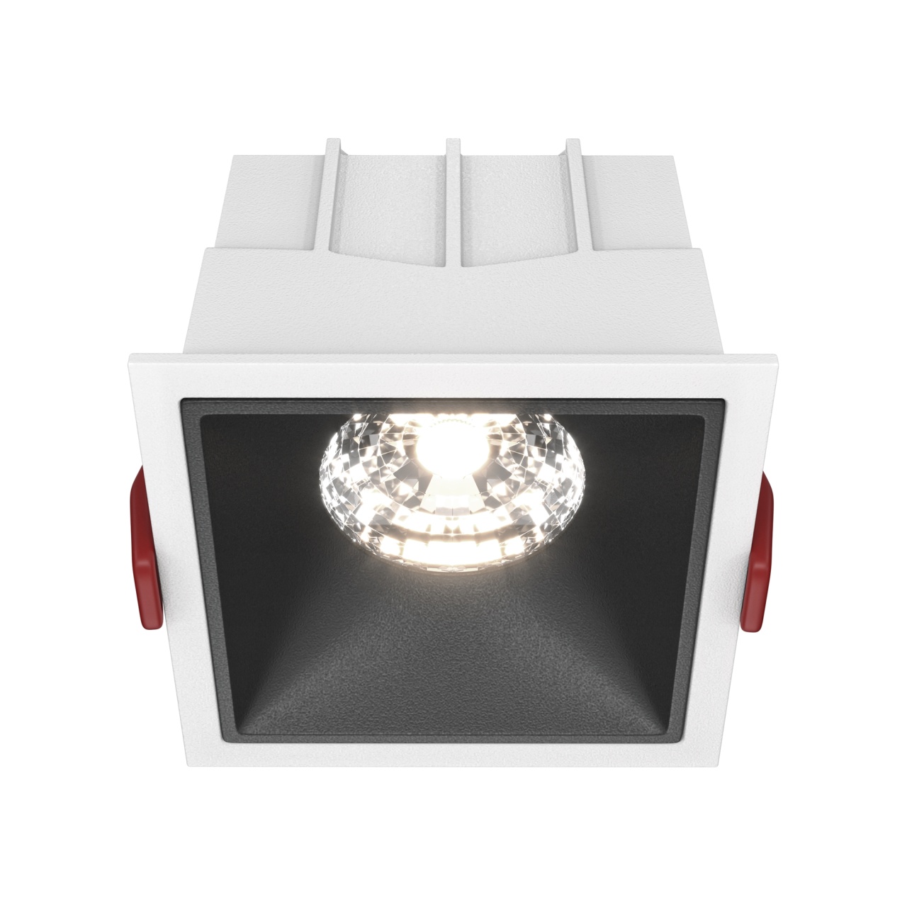 Spot LED incastrat Maytoni Alfa LED, 15W, 1150lm, 4000K, IP20, alb-negru