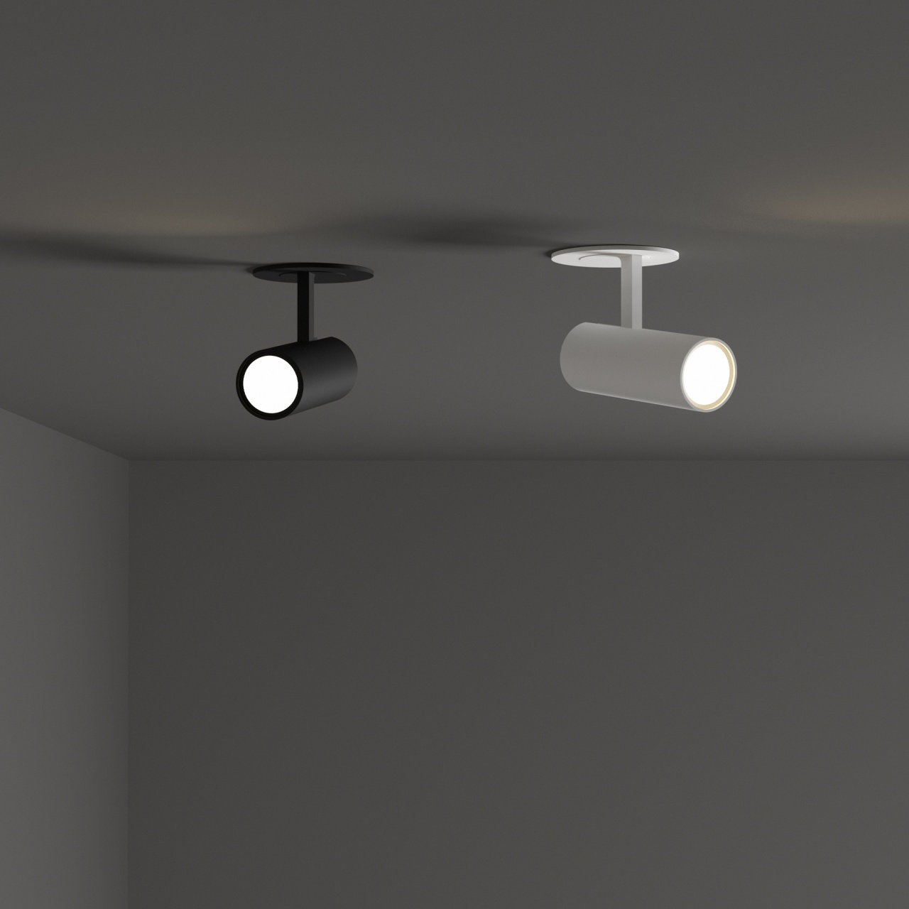 Spot LED incastrat Play 13W, 1050lm, lumina neutra (4000 K), IP20, negru, Ideal Lux