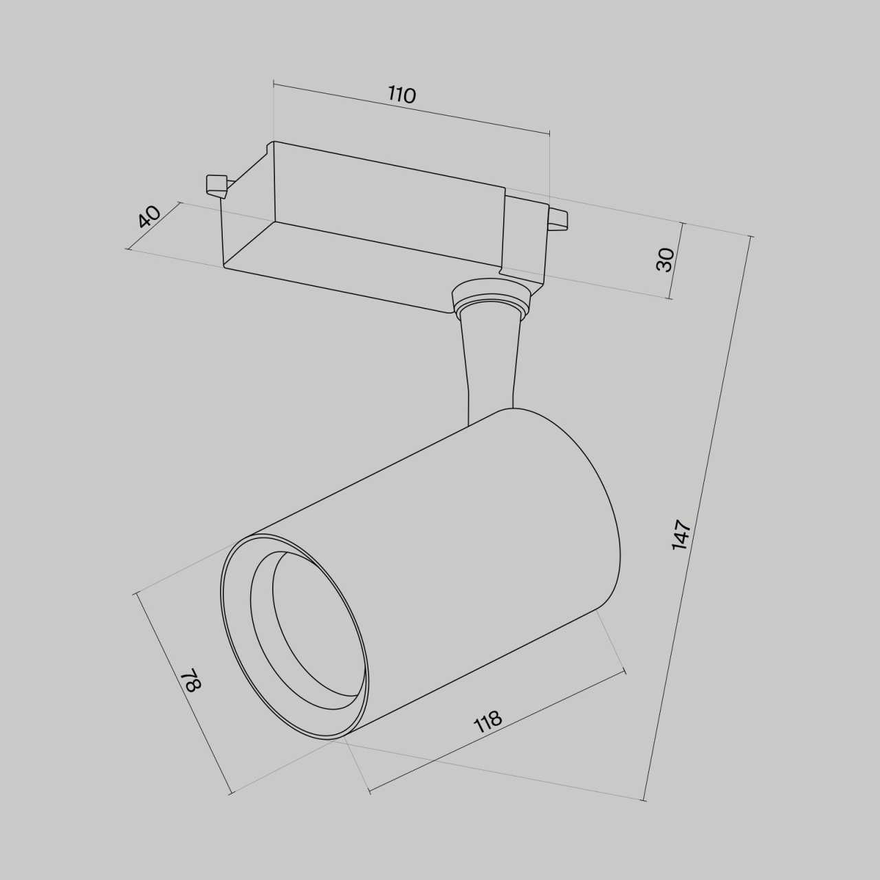 Spot LED pe Sina 10W, Maytoni Vuoro, 900lm, Lumina Neutra (4000K), Alb - 3 | YEO