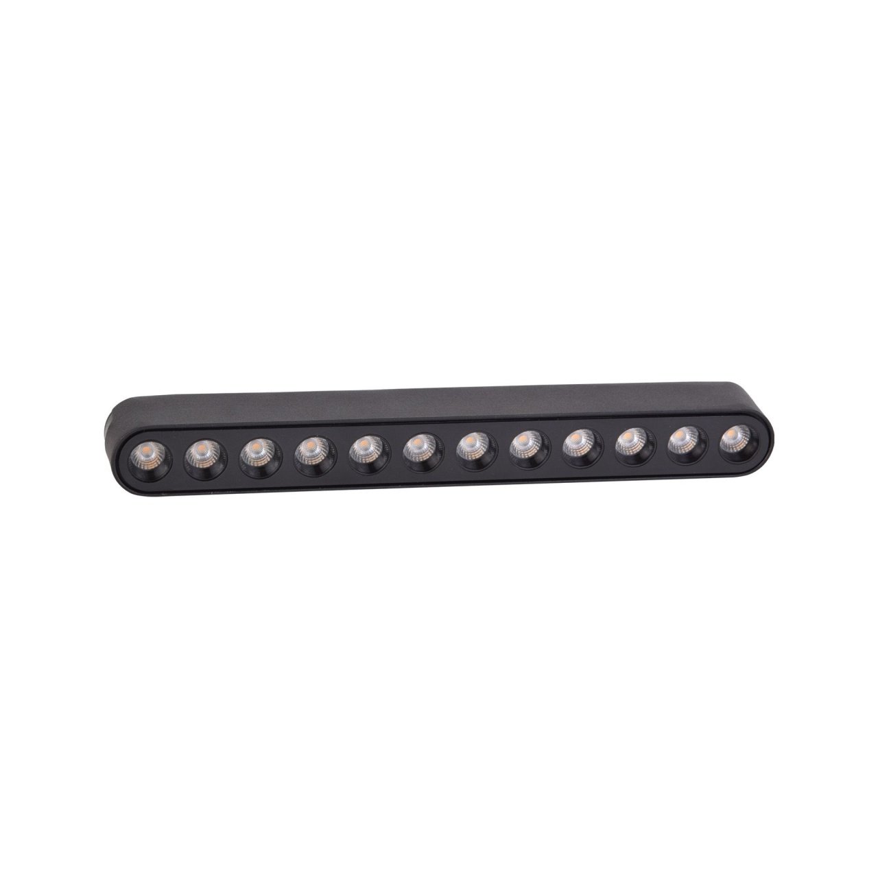 Spot LED pentru sina magnetica slim, liniar, 12W, lumina calda(3000 K), negru, 1120 lm, Klausen