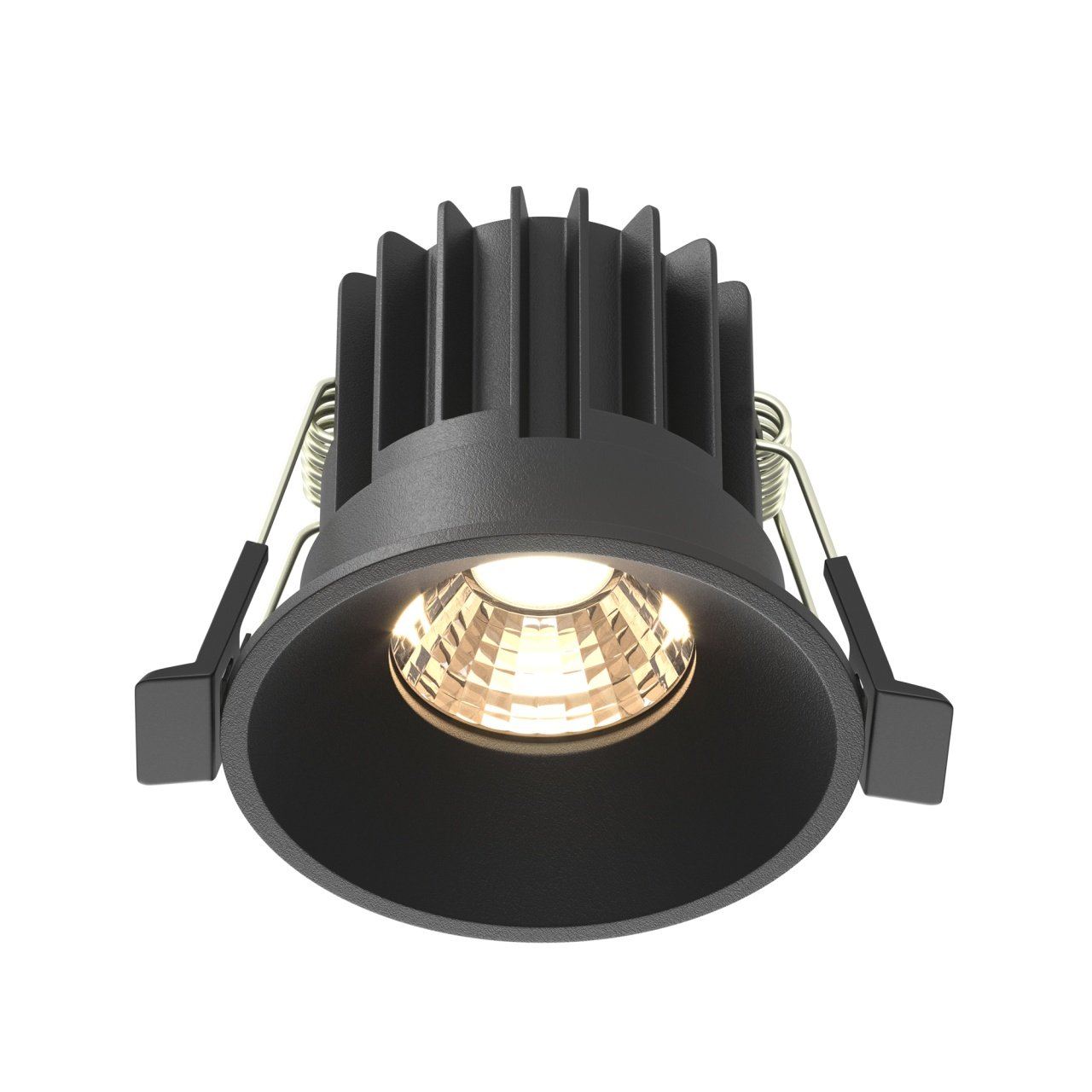 Spot LED Round DL058-7W3K-B, incastrat, 7W, 450lm, lumina calda, IP20, negru, Maytoni