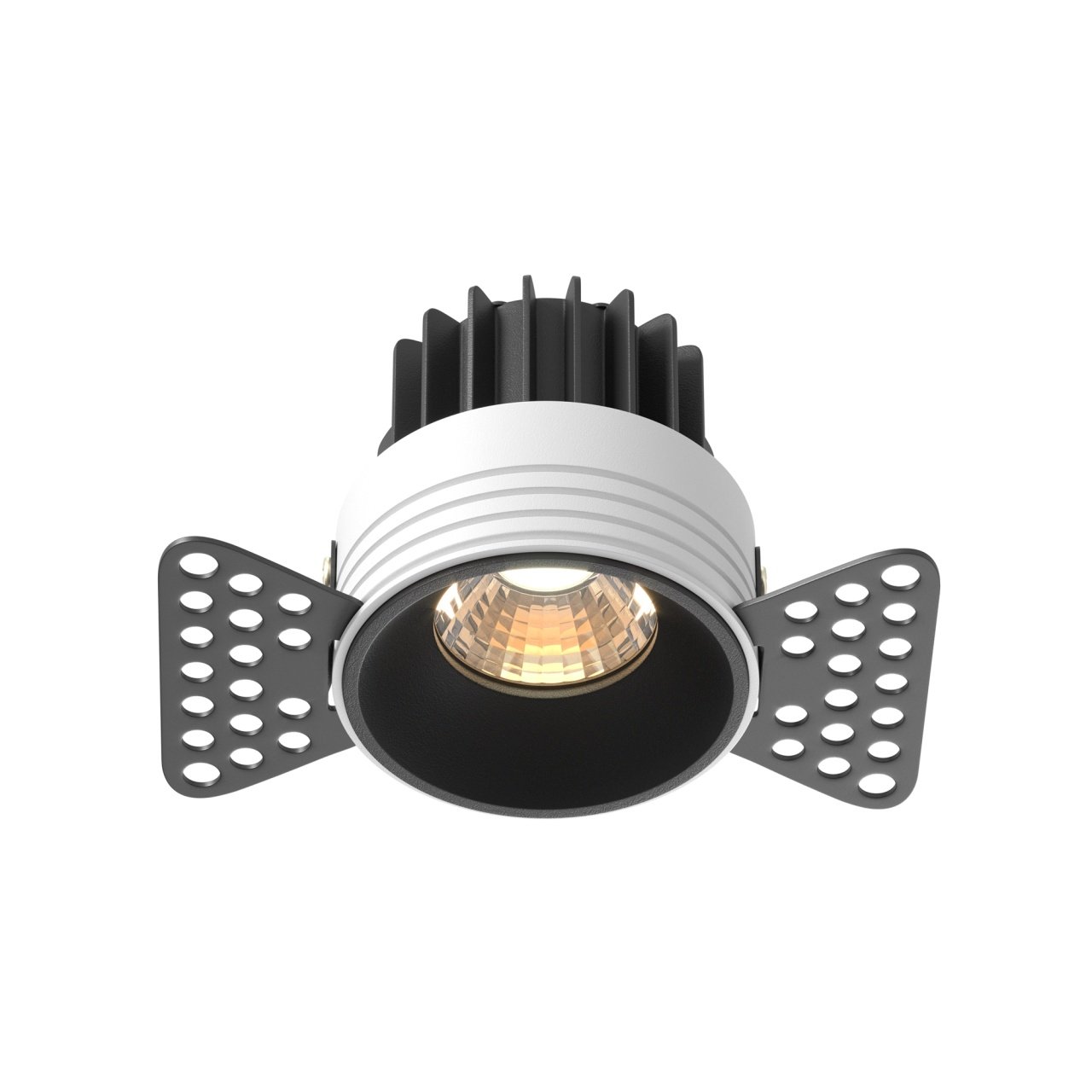 Spot LED Round DL058-7W3K-TRS-B, incastrat, 7W, 450lm, lumina calda, IP20, negru, Maytoni