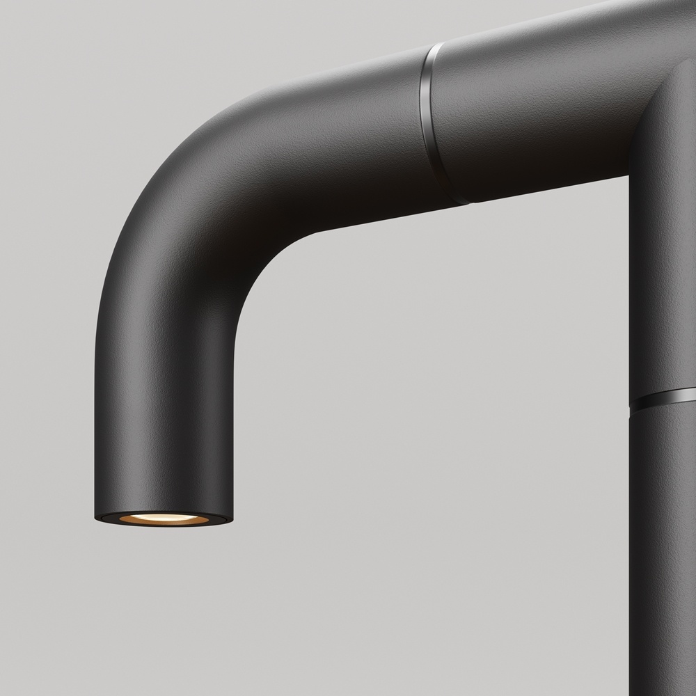 Stalp exterior Sleek, 4W, lumina calda (3000K), IP65, grafit, Maytoni - imagine 2