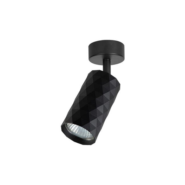 Aplica de perete Glamour, 1xGU10, neagra, design triunghiular, Masterled