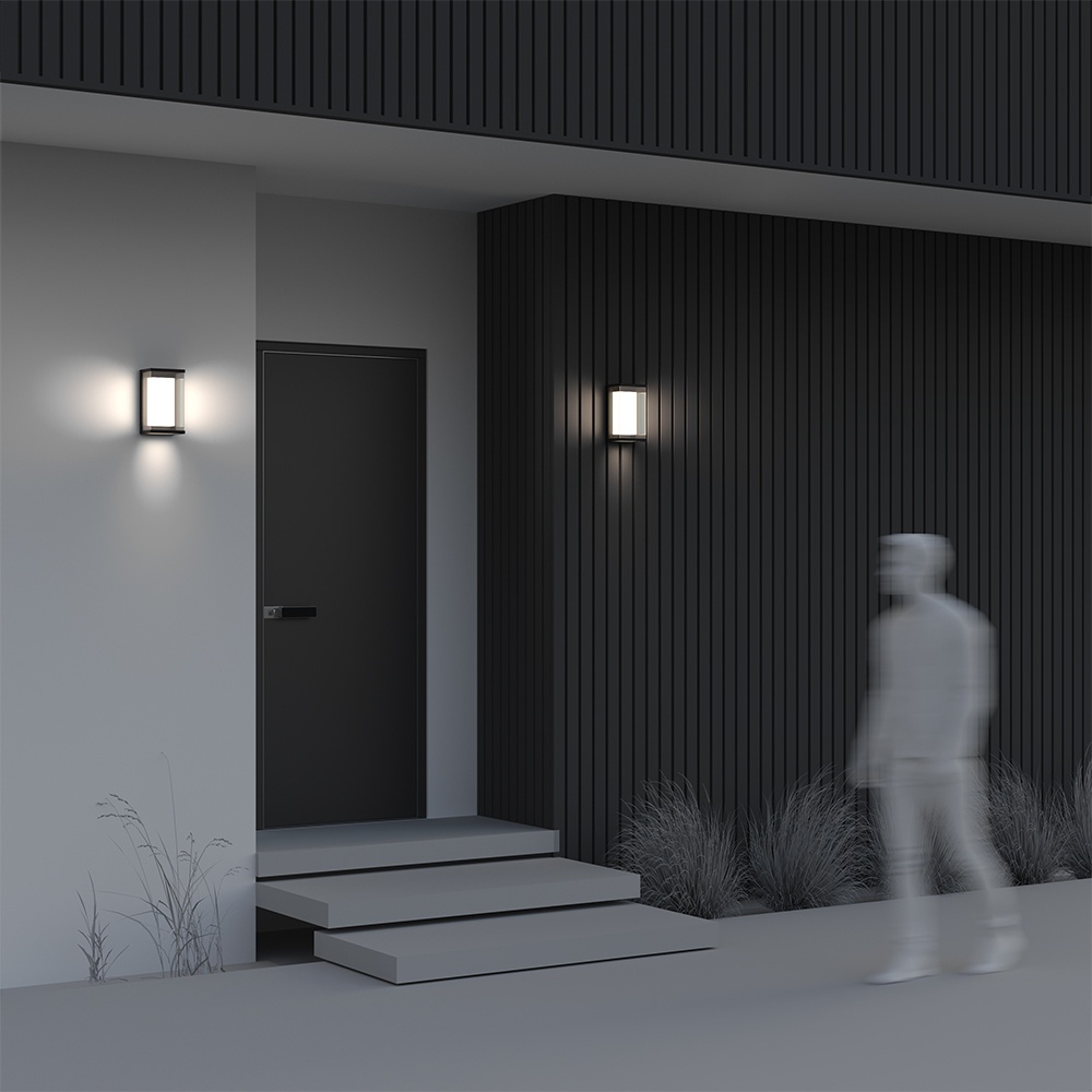 Aplica exterior Baker Street, 10W, lumina calda (3000K), IP65, neagra, Maytoni - imagine 5