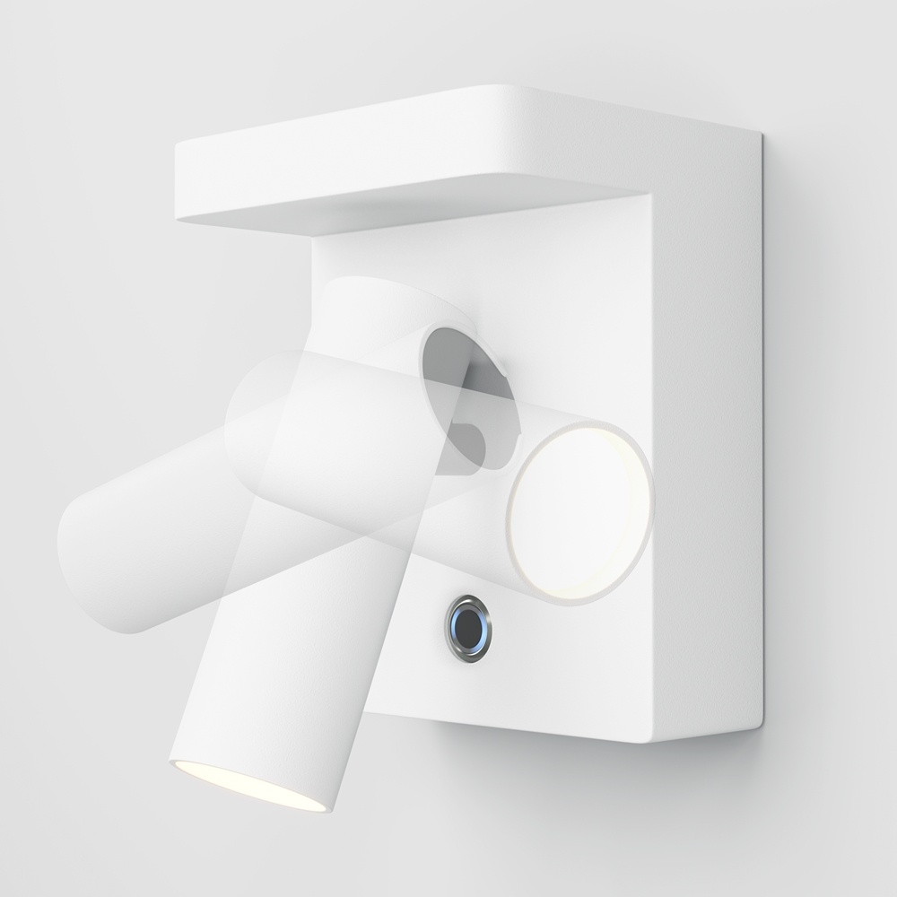 Aplica LED Aron, 7W, lumina calda (2700 K), alba, dimabila, Maytoni - imagine 7