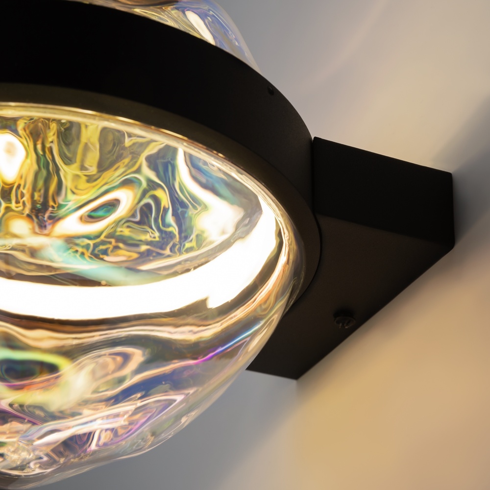 Aplica LED Misterio 6W, lumina calda (2700 K), dimabila, neagra, Maytoni - imagine 7