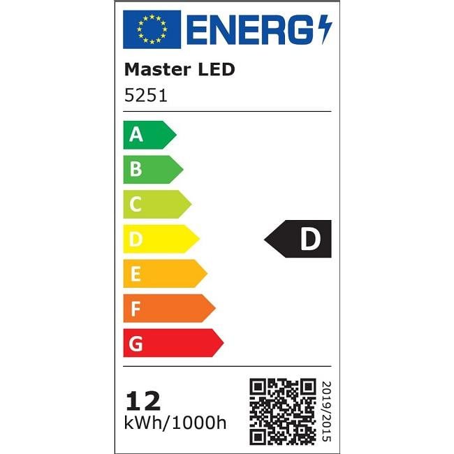 Aplica LED pentru exterior, neagra, 12W, 700 lm, lumina neutra (4000K), Masterled