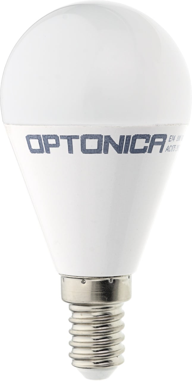 Bec led 8W (54 W) ,Optonica, sferic, E14,710 lm, Lumina Rece (6000 K), Clasa Energetica F