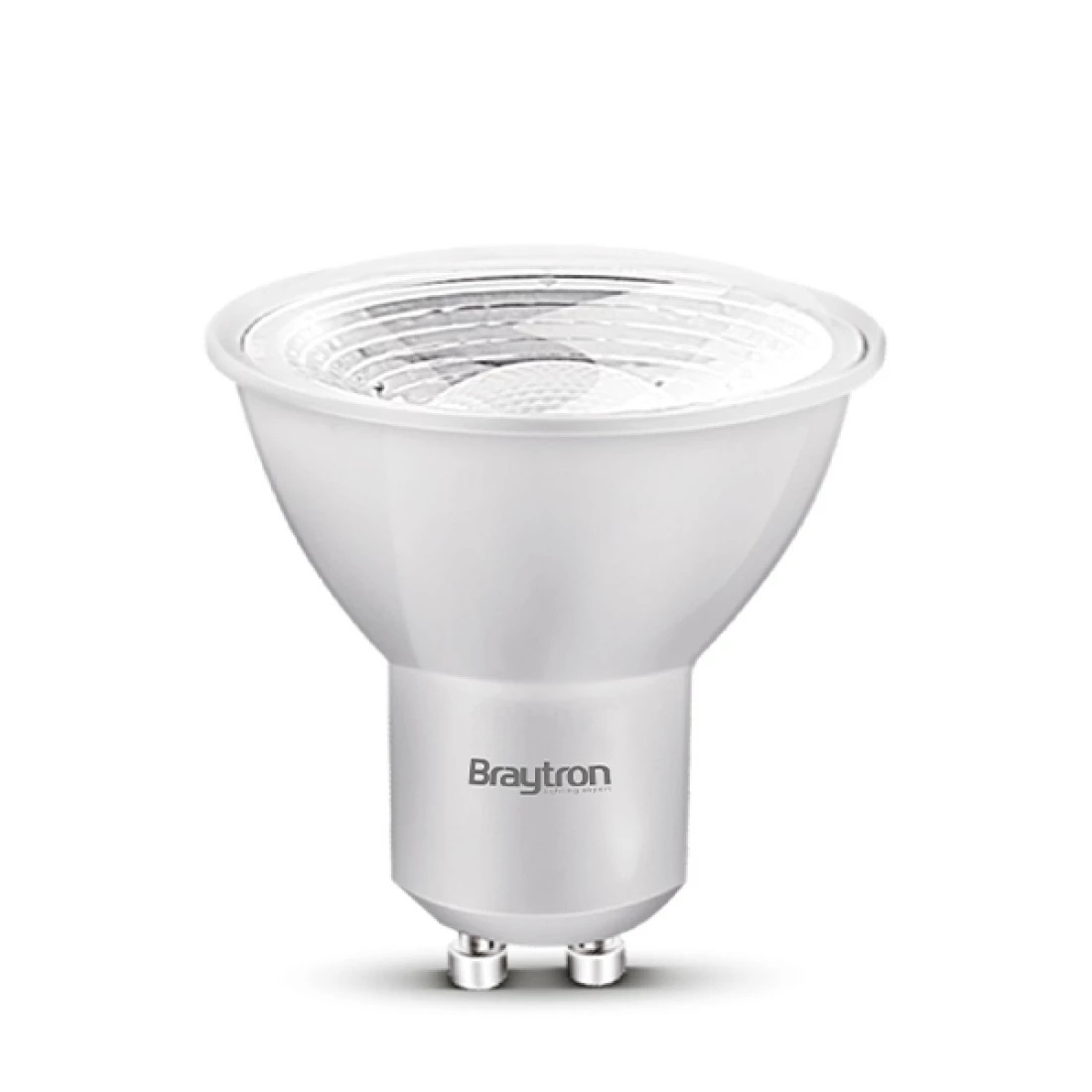 Bec LED GU10 5W(50W) Braytron, 380 lm, lumina calda (3000K), clasa energetica F