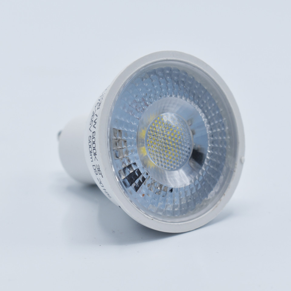 Bec LED GU10 Optonica, 7W(56W), 560 lm, lumina rece (6000K), semiclar, clasa energetica F - 3 | YEO