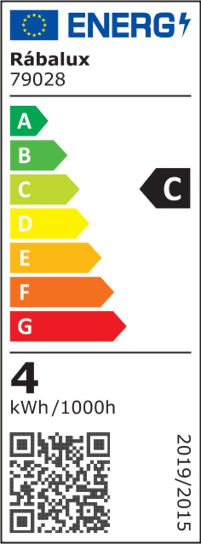 Bec LED Rabalux, 4W(40W), ST64, E27, 640 lm, lumina neutra (4000K), sticla, clasa energetica C - 1 | YEO