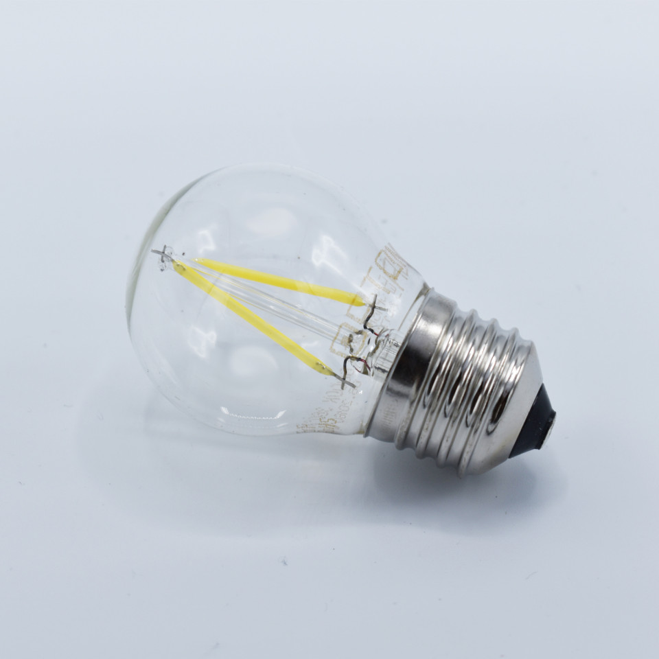 Bec LED sferic Vintage filament Optonica, 2W(16W), E27, G45, 200 lm, lumina rece (6000K), clasa energetica F - 3 | YEO
