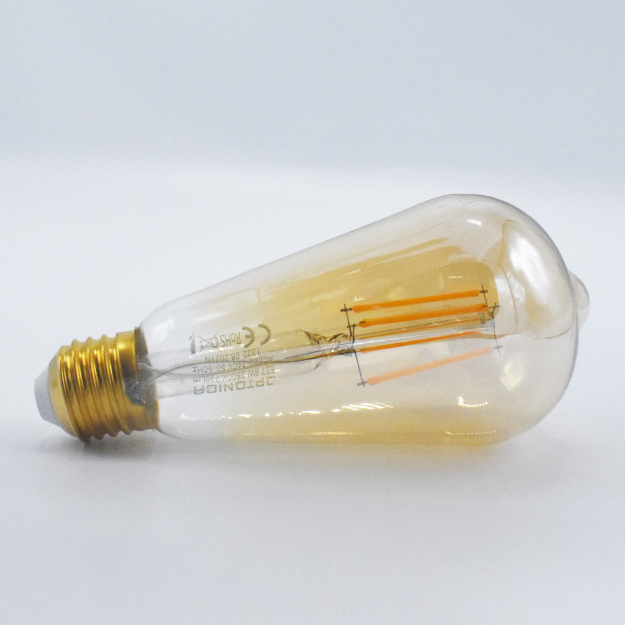 Bec LED Vintage dimabil 8W(47W) Optonica, E27, 700 lm, lumina calda (2800K), clasa energetica F - 3 | YEO