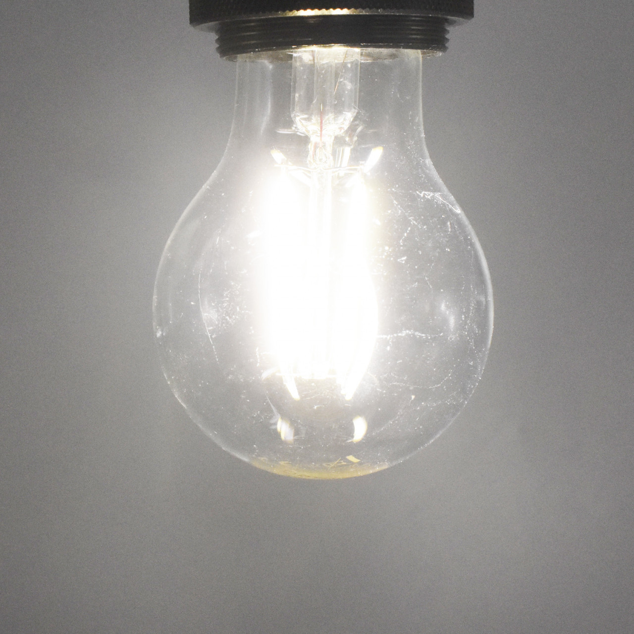 Bec LED Vintage Optonica, 6W(42W), E27, A60, 630 lm, lumina neutra (4000K), transparent, clasa energetica F