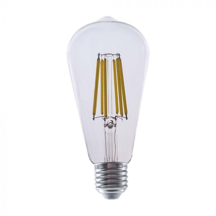 Bec LED Vintage V-TAC, ST64, E27, 4W(60W), 840 lm, lumina calda (3000K), clasa energetica A