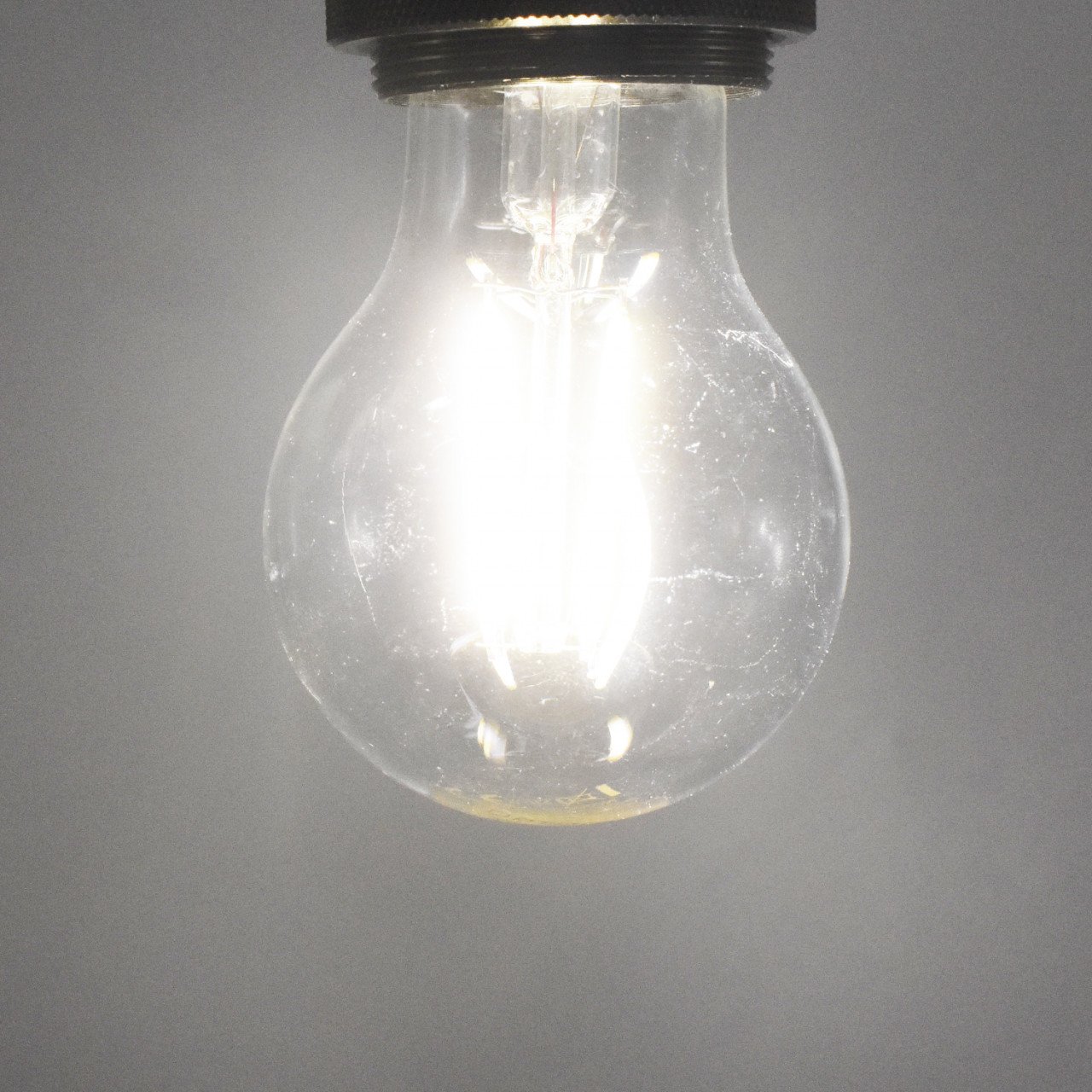 Bec Vintage LED 6W(42W), 630 lm, forma A60, transparent, lumina naturala (4000 K), Optonica