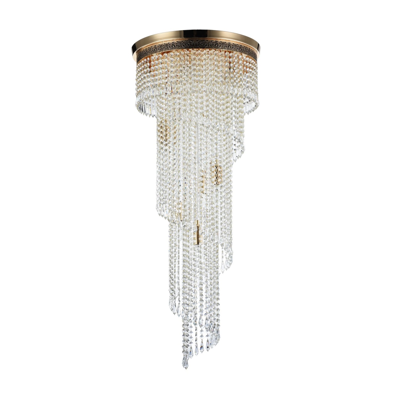 Candelabru Cascade DIA522-CL-12-G, 12xE14, auriu+transparent, IP20, Maytoni - 3 | YEO