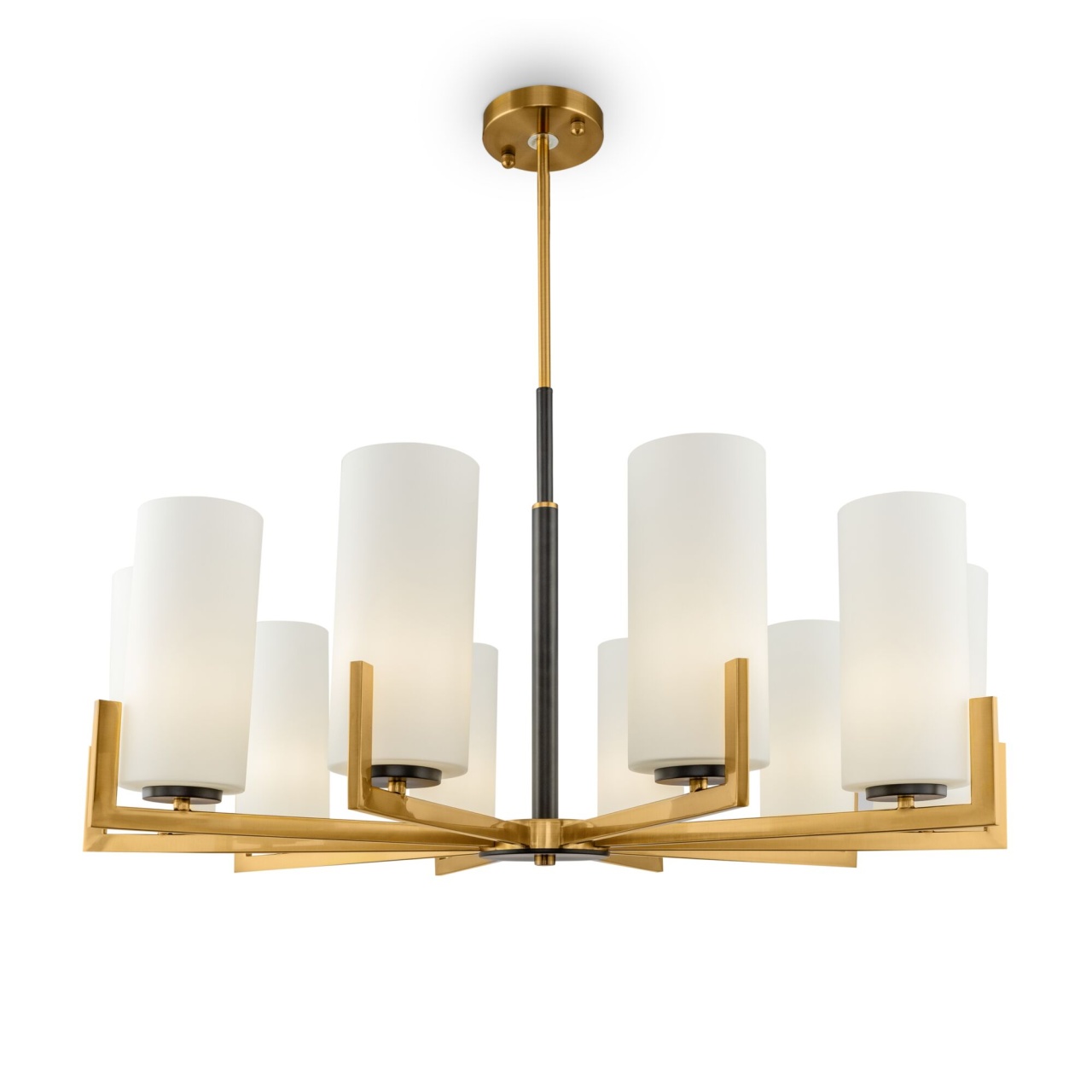 Candelabru Fortano MOD089PL-10BS, 10xE27, auriu+alb, IP20, Maytoni