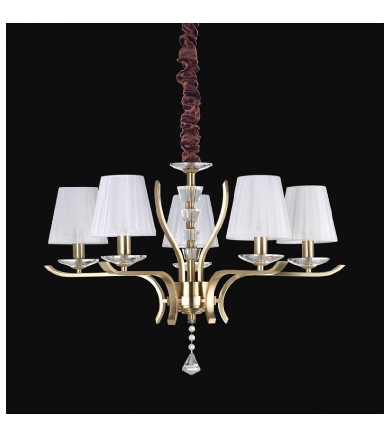 Candelabru Pegaso 197722, 5xE14, auriu+transparent, IP20, Ideal Lux - 1 | YEO