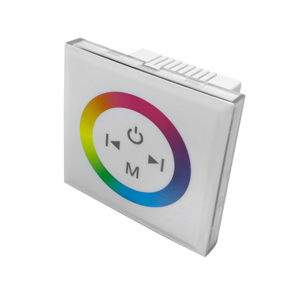 Controler banda led RGB, montaj in doza, 12A, 12-24V, alb, Optonica