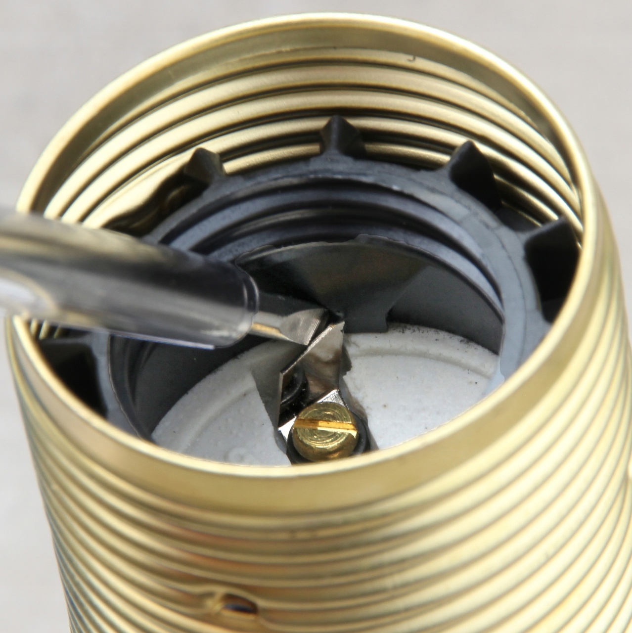 Dulie metalica vintage E27 Delphia, finisaj cupru - imagine 4