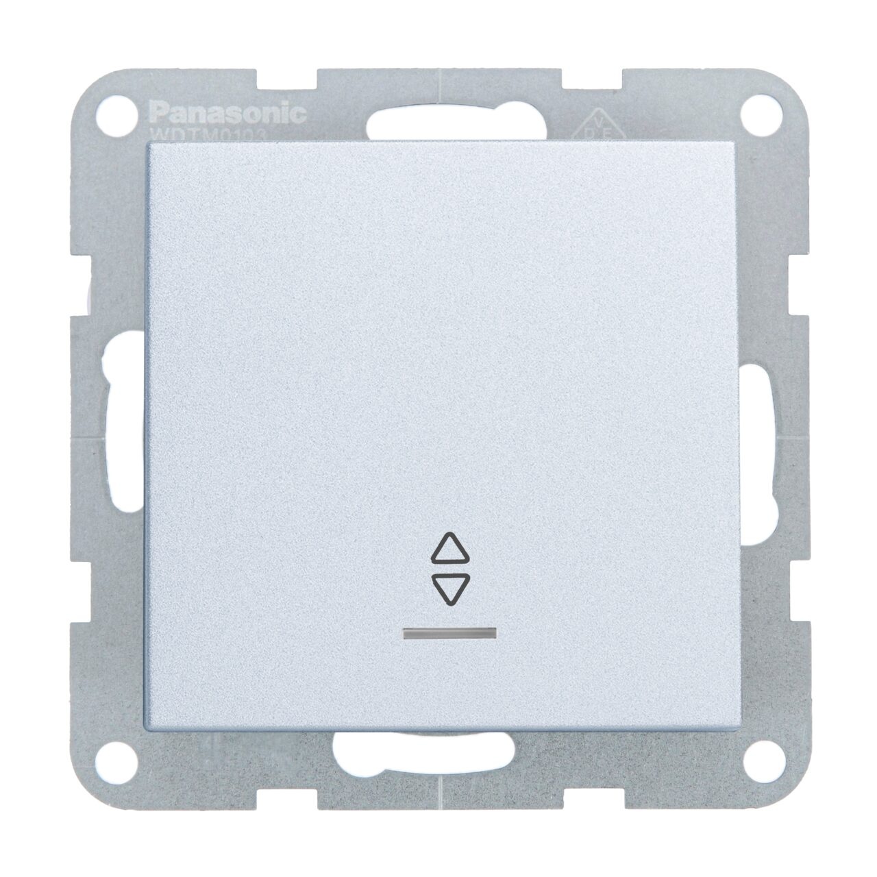 Intrerupator cap scara cu led 10A, IP20, Argintiu, Panasonic Karre Plus 55