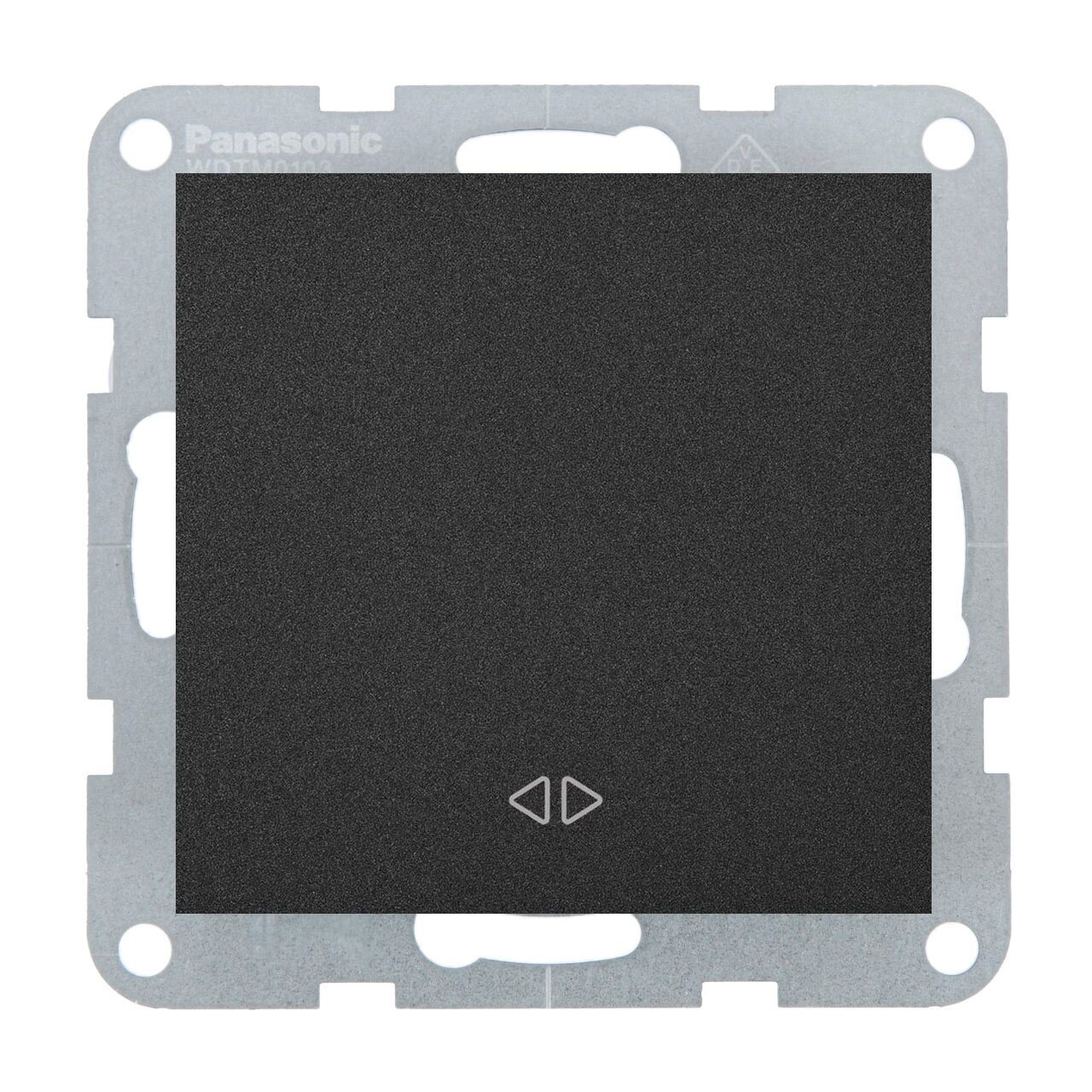 Intrerupator cruce 10A, IP20, Negru, Panasonic Karre Plus 55