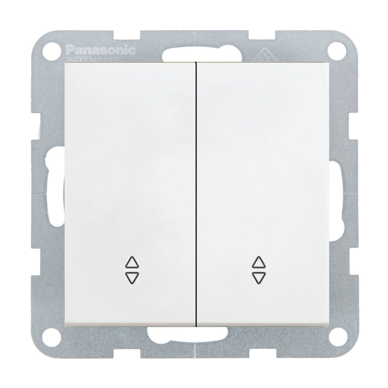 Intrerupator dublu cap scara 10A, IP20, Alb, Panasonic Karre Plus 55