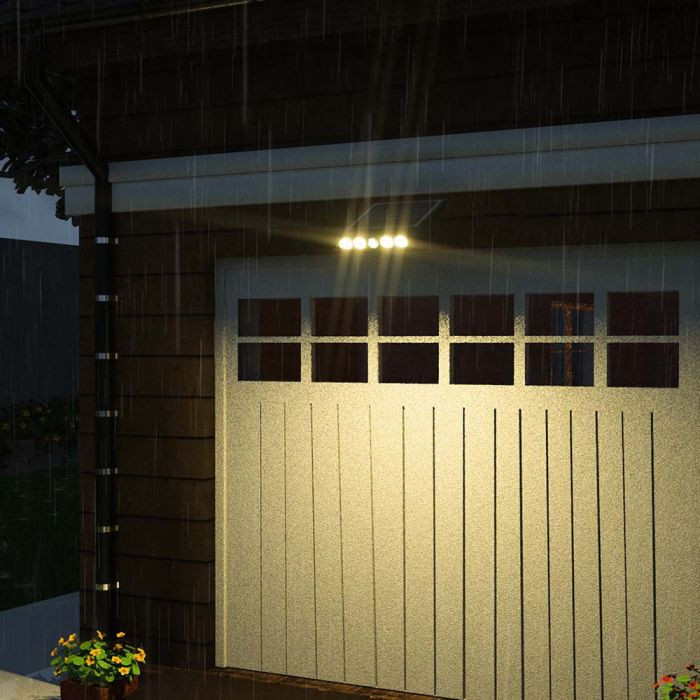 Lampa Solara cu senzor de miscare 8W, 950lm, IP65, Lumina neutra (4000K) V-TAC