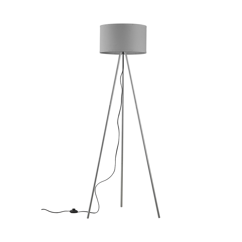 Lampadar Astral BR-BV06-00032, cu intrerupator, 1xE27, gri+crom, IP20, Braytron