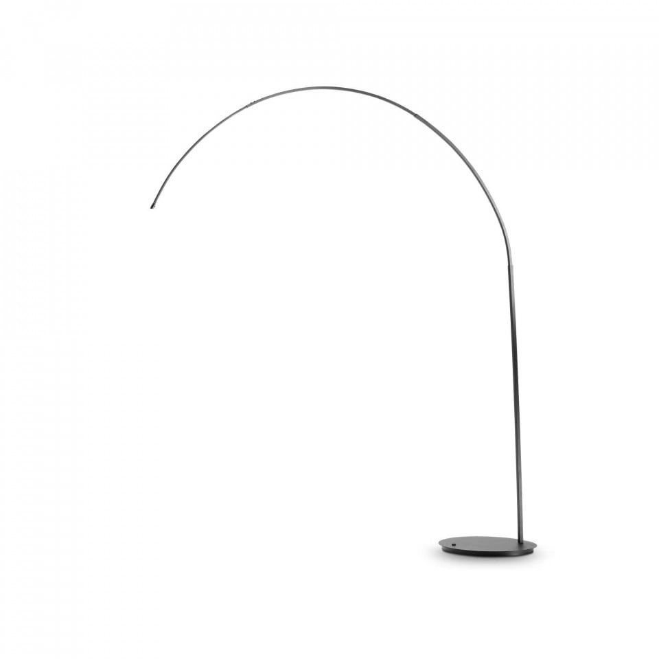 Lampadar Dorsale 286679, cu intrerupator, 1xE27, negru, IP20, Ideal Lux