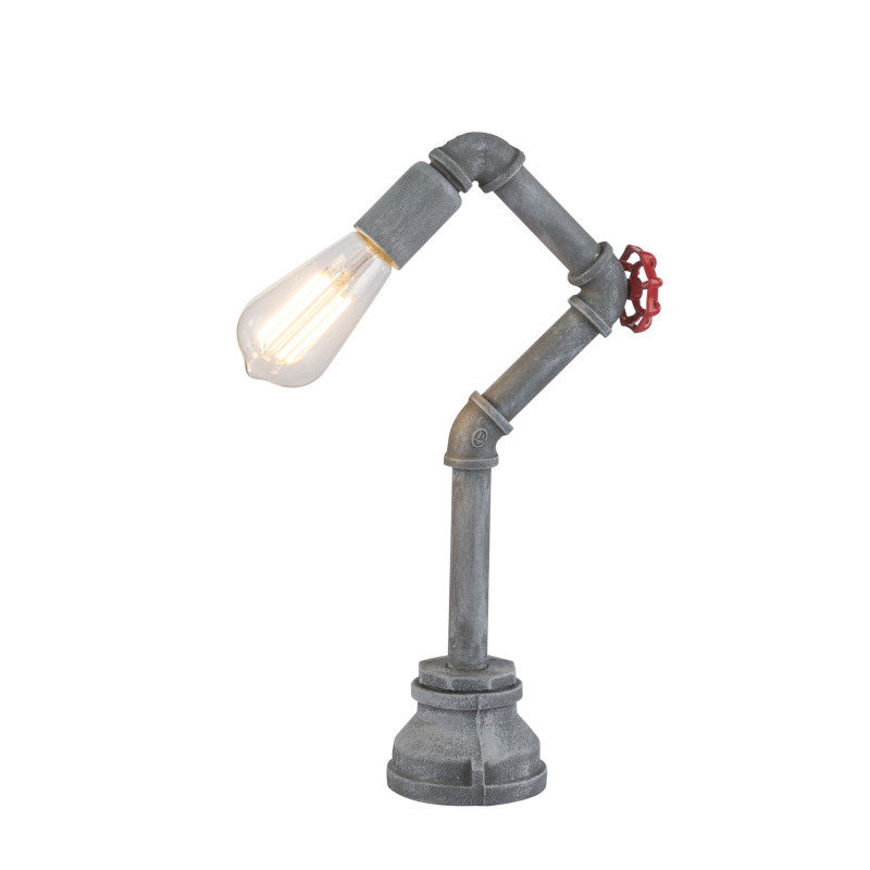 [Lichidare stoc]Lampa de birou Bayuda 43001T, cu intrerupator, 1xE27, gri, IP20, Globo