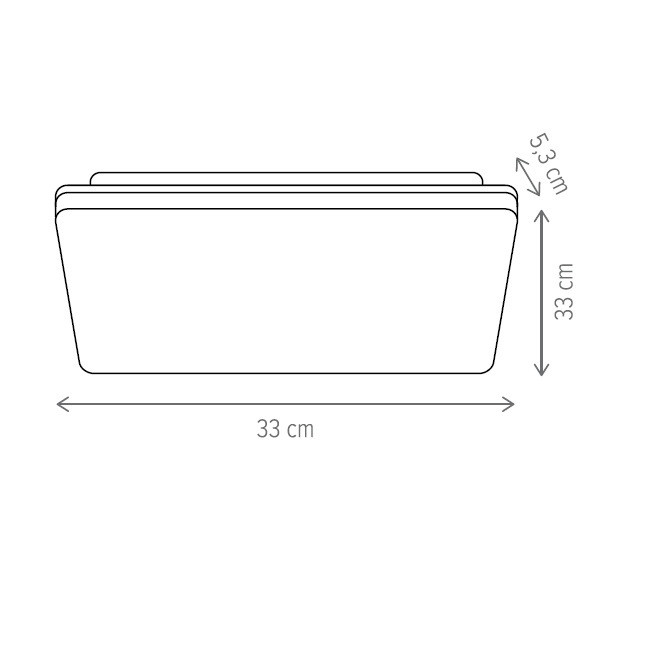 [Lichidare stoc]Plafoniera LED Tetra KL151012, 18W, 1500lm, lumina calda+neutra+rece, IP20, alba, Klausen