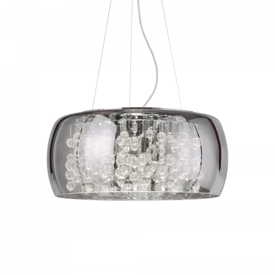 Lustra Audi 197654, 8xG9, fumurie+transparenta, IP20, Ideal Lux