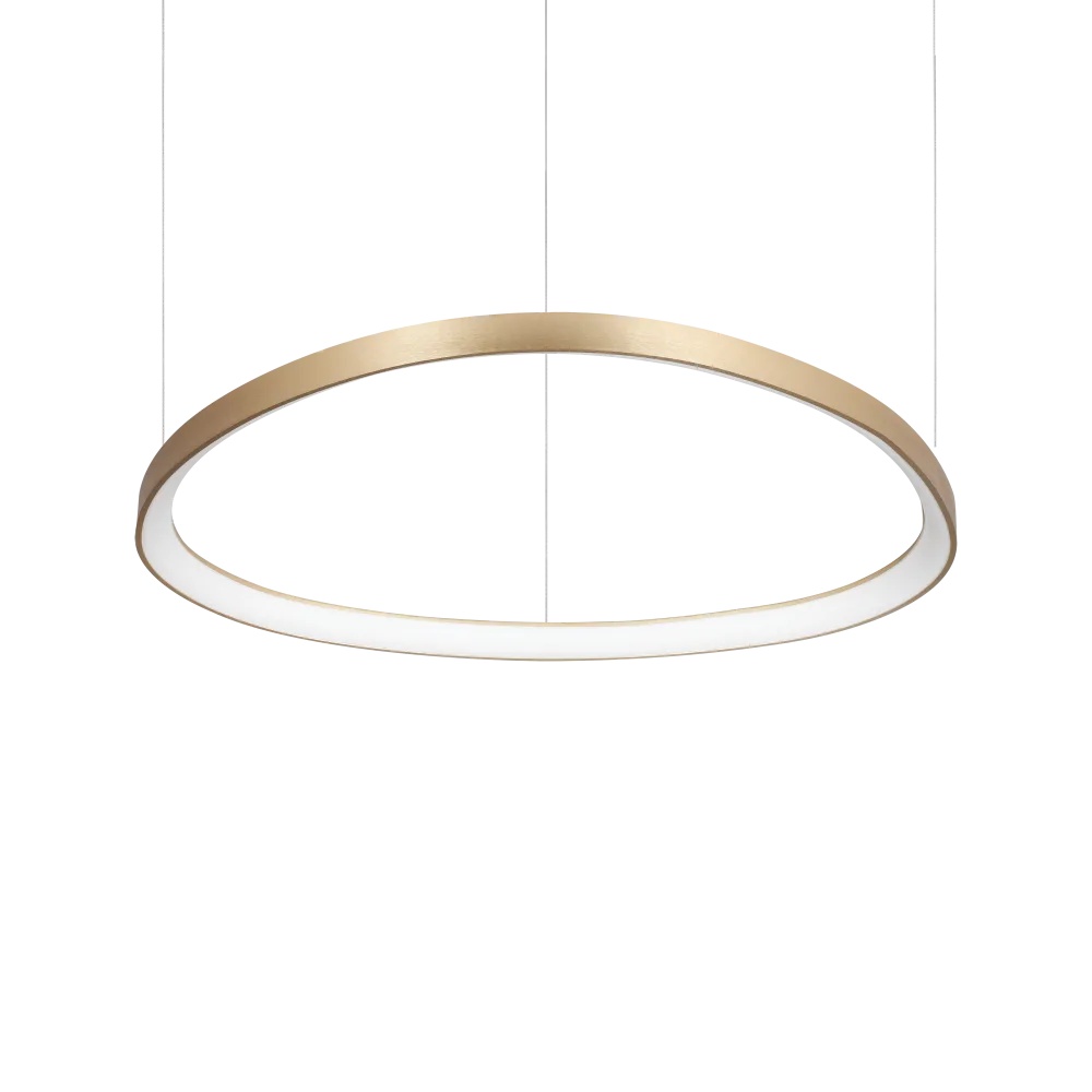 Lustra LED Gemini 56W, lumina calda (2700 K), 4240lm, IP20, aurie, Ideal Lux