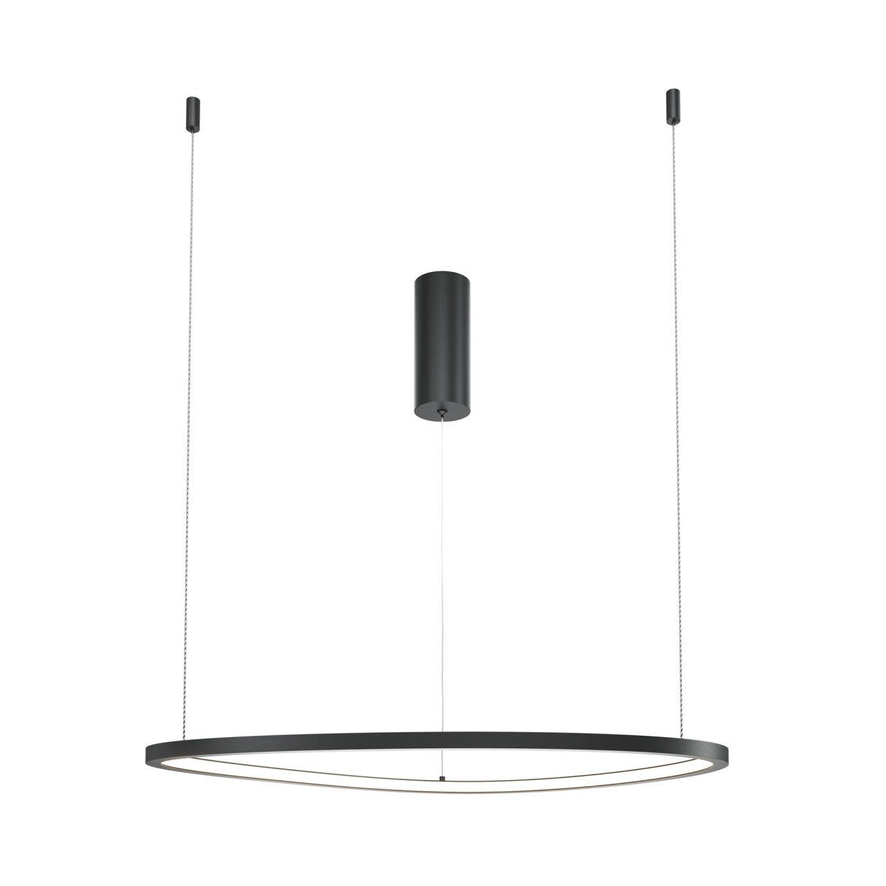 Lustra LED Glint MOD072PL-L28B3K1, 24W, 1100lm, lumina calda, IP20, neagra, Maytoni