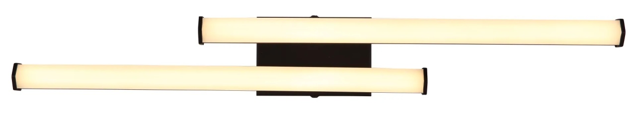 Lustra LED Kirina, 2 brate, 12W, 860 lm, lumina calda (3000 K), IP20, negru mat/opal, Globo Lighting - 3 | YEO