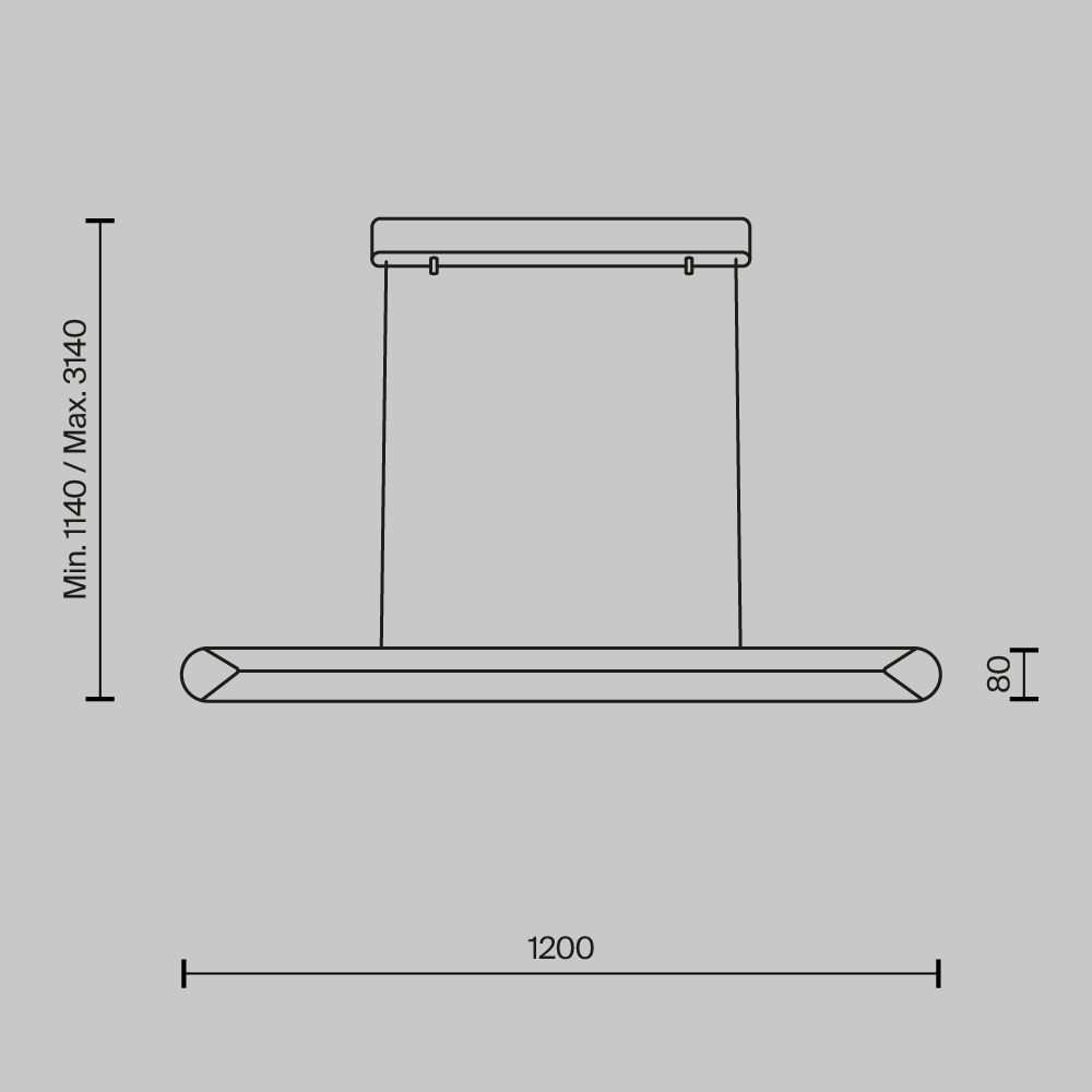 Lustra LED Motion MOD276PL-L40W3K, dimabila, 40W, 2000lm, lumina calda, IP20, alba, Maytoni